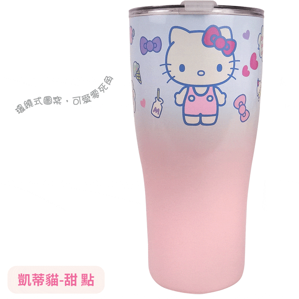 Hello Kitty曲線杯保溫提袋組-甜點