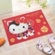 Hello Kitty 刮泥絲圈地墊-福犬(紅)