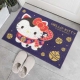 Hello Kitty 刮泥絲圈地墊-福犬(藏青)